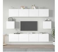 Meilleures Ensemble de meubles TV 6 pcs | Blanc - bois d'ingénierie SSD55077331
