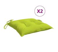 Meilleures Galette de Siège-Coussins - Anti-glissement - de chaise lot de 2 vert brillant 40x40x7 cm SSD5661751