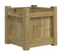 Meilleures Jardinière - SHOP - Pot de fleurs-Bac à fleurs 31x31x31 cm bois de pin imprégné SSD1345160