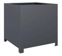Meilleures Jardinière - SHOP - Pot de fleurs-Bac à fleurs anthracite 50x50x50 cm acier SSD4679750