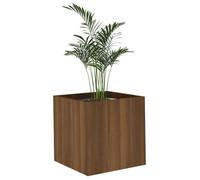 Meilleures Jardinière - SHOP - Pot de fleurs-Bac à fleurs Chêne marron 40x40x40 cm Bois d'ingénierie SSD7025645