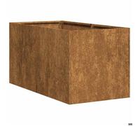 Meilleures Jardinière - SHOP - Pot de fleurs-Bac à fleurs rouillé 40x80x40 cm acier inoxydable SSD9930523