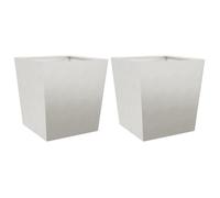 Meilleures Jardinière - SHOP - Pot de fleurs-Bac à fleurss 2 pcs 50x50x50 cm acier inoxydable SSD1128525