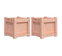 Meilleures Jardinière - SHOP - Pot de fleurs-Bac à fleurss 2 pcs bois massif douglas SSD3399229