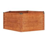 Meilleures Lit surélevé de jardin - CLASSIC -Jardinière-Bac à fleurs rouillé 129x129x45 cm acier corten SSD7609197
