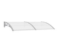 Meilleures Marquise-Auvent de porte - Gris 200x100 cm Polycarbonate SSDC1878335