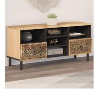 Meilleures Meuble TV 100x33x46cm - Bois massif de manguier SSD31346142