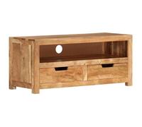 Meilleures Meuble TV 88x35x40cm - bois d'acacia massif SSD42311796