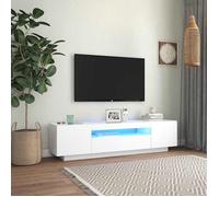 Meilleures Meuble TV avec lumières LED blanc 160x35x40cm SSD86966594