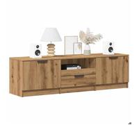 Meilleures Meuble TV - chêne artisanal - 140x35x40cm - bois d'ingénierie SSD68898968