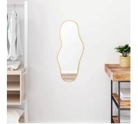 Meilleures Miroir de Dressing Miroir suspendu/Miroir mural Doré 70x30cm SSD91415893