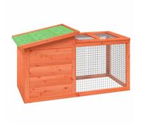 Meilleures Poulailler-Abris-Clapier marron 100,5x54x55 cm bois de pin massif SSD4836375