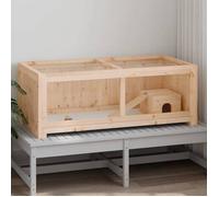 Meilleures Poulailler-Enclos-Cage à hamster 104x52x38 cm bois massif de sapin SSD2152032
