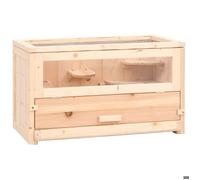 Meilleures Poulailler-Enclos-Cage à hamster 60x30x Cage à hamster 60x30x35 cm - bois massif de sapin 67193