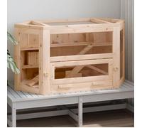 Meilleures Poulailler-Enclos-Cage à hamster 80x40x43 cm bois massif de sapin SSD8032688