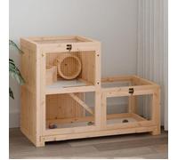 Meilleures Poulailler-Enclos-Cage à hamster 81x40x60 cm bois massif de sapin SSD9595908