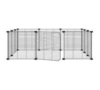 Meilleures Poulailler-Enclos-Cage animaux - de compagnie à 12 panneaux et porte Noir 35x35 cm SSD8938708