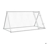 Meilleures Poulailler-Enclos-Cage pour poules - argenté 200x105x91 cm - acier galvanisé SSD5729668