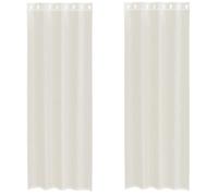 Meilleures Rideau fenêtre-Rideaux en voile avec œillets 2 pcs crème 140x300 cm SSDC6018130