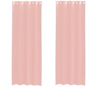 Meilleures Rideau fenêtre-Rideaux en voile avec œillets 2 pcs rose 140 x 300 cm SSDC7593152