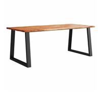 Meilleures Table à manger - 4 Personnes - 200x90x75 cm - bois d'acacia solide à bord vif SSDC8137526