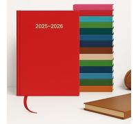 Meilleures ventes Agenda hebdomadaire A5 avec couverture rigide et marqueur de ruban assorti au format A5