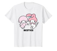 Meilleurs Amis de Sanrio My Melody Meilleurs Amis T-Shirt, Enfant, Blanc, 4 Ans