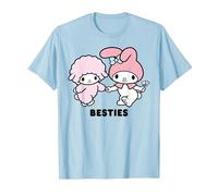 Meilleurs Amis de Sanrio My Melody Meilleurs Amis T-Shirt, Homme, Bleu Céleste, L