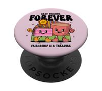Meilleurs Amis pour Toujours (Graphique Amusant BFF) PopSockets PopGrip Adhésif