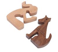 Meilleurs Cadeaux de Sympathie pour Chien, Jolie Sculpture en Bois 3D pour Le Souvenir de la Perte d'un Animal de Compagnie, Cadeaux de Décès de Chien Faits à la Main pour la Décoration du (A)