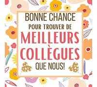 Meilleurs Collègues: livre d'or depart collegue Travail femme , pot de départ collegue rigolo , Alternative carte depart collegue , souvenir d’aurevoir pour un collègue ou chef , Decoration Fleurs