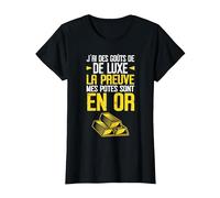Meilleurs Potes | Goûts de Luxe | Cadeau Amitié Surprise T-Shirt, Femme, Noir, S