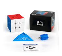 Meilong M 3x3 Speed Cube Cube Magique Magnétique Puzzle Cube Flexible 3D Casse-Tête pour Amateur de Cube (3M)