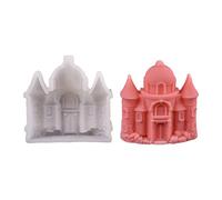 MEILVMEIJI Moule à bougie en forme de châteaux 3D - Fait à la main - Castes anciens - Plâtres en silicone - Fournitures artisanales