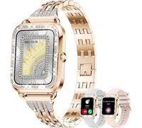 Meimieshop-Montre Connectée Femme Avec Appel Diamond,1.29""Écran Tactile Smartwatch,19 Sports Santé Féminine Sommeil Fréquence Cardiaque Spo2 Calorie Assistant Vocal,Étanche Smartwatch Femme Pour Andr
