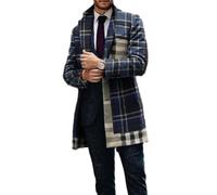 MEIMIYI Manteau Homme Manteau All-Match Classique Beau Veste Transition Homme Lâche Mode Trend Veste À Manches Longues Homme Rétro Affaire Slim Fit Veste D’Extérieur Pour Homme GG-07 M