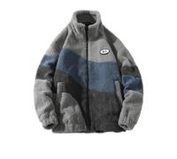 MEIMIYI Veste Homme Jeunesse Rétro Hip Hop Veste D’Extérieur Homme Personnalité Tendance Beau Gosse Veste De Baseball Hommes Casual Mode Sport Veste Transition Homme G-Grey 3XL