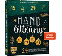 Mein Adventskalender-Buch: Handlettering X-Mas!: 24 weihnachtliche Sprüche, Alphabete, Schmuckelemente, Vorlagen und mehr - Mit perforierten Seiten