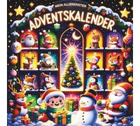 Mein allererster Adventskalender: Hochkontrastbuch in Schwarz, Weiß und Rot für Babys von 0-12 Monaten | Fördert die visuelle Entwicklung und ist das perfekte Weihnachtsgeschenk