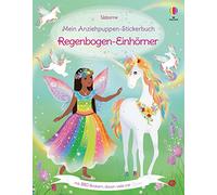 Livre d'autocollants poupées à habiller – Licornes arc-en-ciel – 330+ pailletés dès 5 ans – Usborne