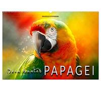 Mein bunter Papagei (Wandkalender 2026 DIN A2 quer), CALVENDO Monatskalender: Eindrucksvolle Bilder der exotischen Vögel.