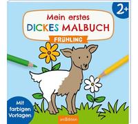 Mein erstes dickes Malbuch ab 2 - Frühling: Mit farbigen Vorlagen