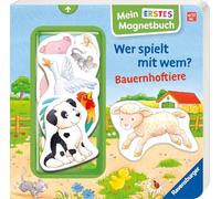 Mon premier livre magnétique – Qui joue avec qui ? – Animaux de la ferme – Ravensburger