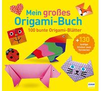 Mein großes Origami-Buch (mit kindgerechten Schritt-für-Schritt Anleitungen, 100 Blatt und 130 Stickern))