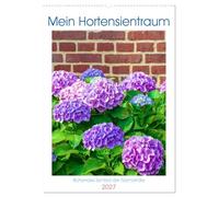 Mein Hortensientraum (Wandkalender 2027 DIN A2 hoch), CALVENDO Monatskalender: In der Normandie sind Hortensien fast so typisch wie Fachwerkhäuser, Apfelbäume und die berühmten Kreidefelsen.