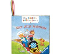 Mein Knuddel-Knautsch-Buch: Alle meine Kinderreime; weiches Stoffbuch, waschbares Badebuch, Babyspielzeug ab 6 Monate