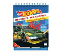 Mein Kratz- und Malspaß - Hot Wheels(TM): Kratzbuch mit 20 Kratzbildern von Hot Wheels-Autos und Bildern zum Malen, Geschenk für Jungen und Mädchen ab 5 Jahren