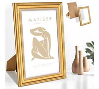 Mein Landhaus Cadre photo Vienne - Cadre photo baroque en argent et doré - Verre véritable ou verre acrylique - Style vintage dans de nombreuses tailles (doré, 20 x 30 cm)