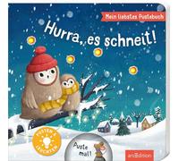 Mein liebstes Pustebuch - Hurra, es schneit!: Pusten & leuchten