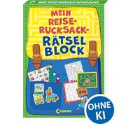 Mein Reise-Rucksack-Rätselblock [grün]: Der ideale Begleiter auf langen Reisen - 80 abwechslungsreiche Aufgaben fördern Konzentration, Logik und Feinmotorik - Für Kinder ab 8 Jahren